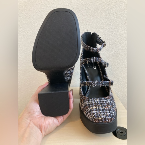 Mix No. 6 Tweed Multi-Color Platform Shoes - Picture 10 of 11